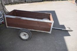 Single Axle Unbraked Trailer on 50mm Ball Coupling 80x160cm