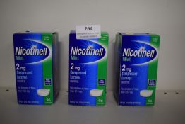3x Nicotinell 2mg Mint Nicotine Compressed Lozenges 96pcs