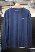 Lacoste Men’s Navy Long Sleeve Top Size: XL (no tags)