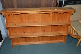 Solid Pine Plate Rack 140cm long x 90cm high