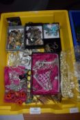 Various Costume Jewellery Necklaces, etc. (tray not included)
