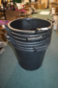 *7x Large Plastic Garden Planters
