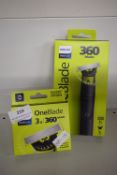 Philips One Blade 360 Trimmer, and a Packs of Three Blades