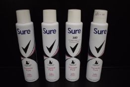 4x Sure Invisible Pure 48hr Antiperspirant 200ml