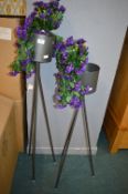2x Metal Plant Stands