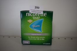 1x Nicorette 4mg Nicotine Gum Original Flavour 210pcs