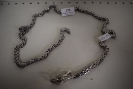 Stainless Steel Byzantine Link Wallet Chain