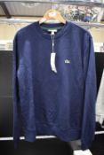 Lacoste Navy Jumper Size: L RRP: £100