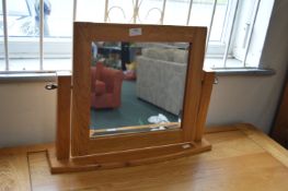 Oak Furniture Land Dressing Table Mirror on Stand
