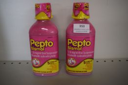 2x Bottle of Pepto Bismol 17.5mg/ml 480ml