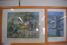 2x Large Prints in Lightwood Frames