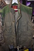 Outerwear Green Corduroy Body Warmer Size: XL