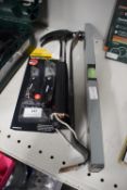 Spirit Level, Hammer, Pry Bar, and Rolson Knives