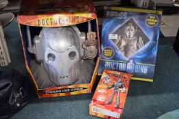 Doctor Who Cyberman Bundle Including Construction Set, Cyberman Voice Changer Helmet, and Figure