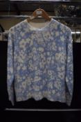 Nutmeg Women’s Blue & White Patterned Lightweight Jumper