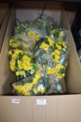 *Box of Artificial Yellow Flowers