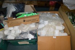 *2x Boxes of Lidded Plastic Tubs, and Mousetraps