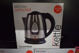 *Lloytron Brushed Steel Rapid Boil 1.7L Kettle (new in box)