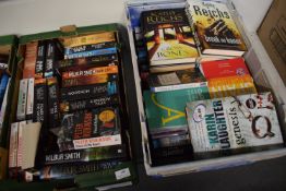 Large Quantity of Books Including Wilbur Smith, Peter Robinson, Cathie Reichs, etc.