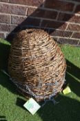 *4x Rattan Hanging Baskets