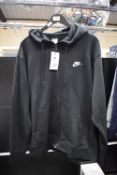 Nike Black Zip Front Hoodie Size: XL RRP: L £65