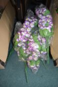 *Quantity of Artificial Purple Flowers