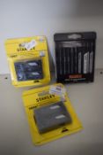 2x Packs of Stanley Heavy Duty Knife Blades, and 1x Pack of Saber Mixed Jigsaw Blades 10pcs