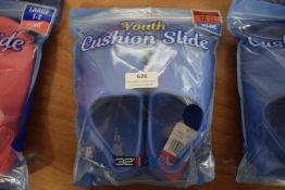 32 Degrees Cool Youth’s Blue Cushioned Sliders Size: Child’s 12-13