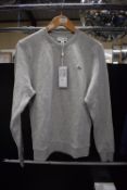 Lacoste Classic Fit Light Grey Jumper Size: XS RRP: £100
