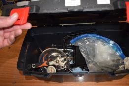 Toolbox Containing Various Bolts, Screws, Rachet Spanners, Gauges, etc.