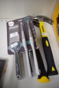 Harris Paintbrushes 3pk, and 2x Hammers