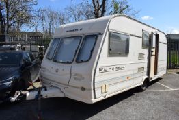 Rialto by Avendale 550-4 Four Berth Single Axle Touring Caravan with Rear Bathroom, with Accessories