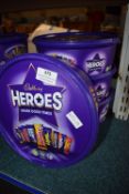 4x Cadbury Heros 550g (Past BBD)
