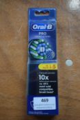 1x Oral-B Pro Cross Action Toothbrush Heads 5pk