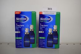 2x Nicotinell 1mg Nicotine Spray Mint 2x 150 sprays