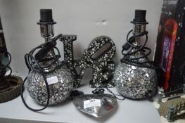 Mosaic Table Lamps etc.