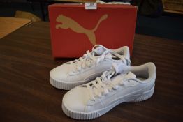 *(2x right shoe) Puma Women’s White Crew Snake Trainers Size: 6.5