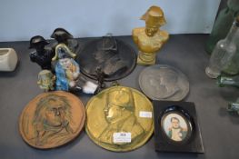 Napoleon Boniparte Plaques and Figures