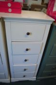 White Painted Five Tier Chest of Drawers (AF)