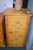 Solid Pine Four Drawer Chest