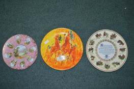 3x Wall Plates Including Royal Doulton