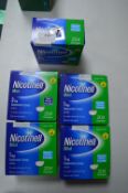 4x Packs of Nicotinell 1mg Nicotine Mint Lozenges, and 1x 2mg Pack