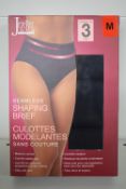 *Jezebel Black Seamless Shaping Briefs (medium control) Size: M