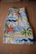 *Hilary Radley Linen Beach Print Shorts Size: XL