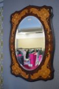 Sorento Effect Oval Framed Bevelled Edge Mirror