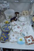 Assorted Pottery Dishes Including Minton etc.