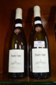 2x Bottles of 2023 Bouilly Fume Jean Vincent White Wine