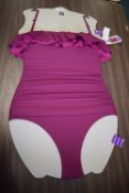 *DKNY Women’s Cerise Halterneck Swimsuit Size: 14