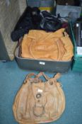 Case Containing Assorted Handbags