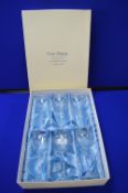 Boxset of 6x Queen’s Red Crystal White Wine Glasses